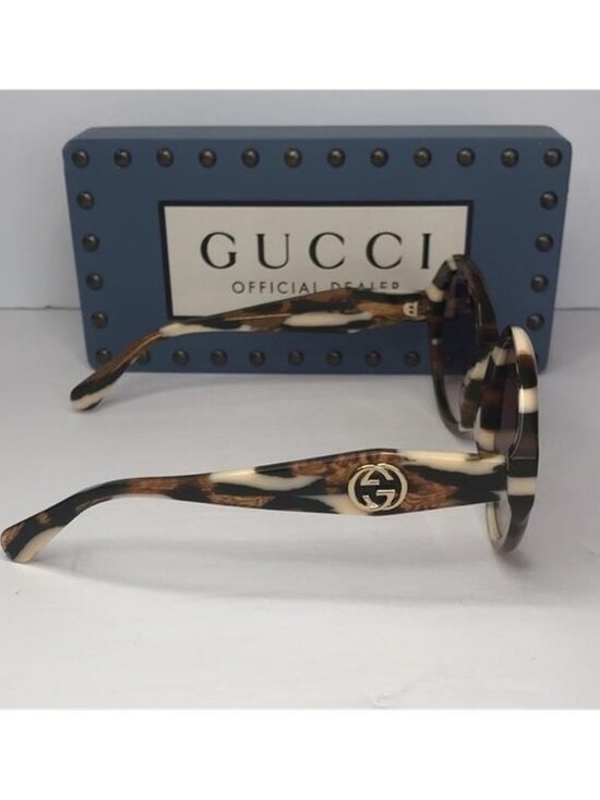 Authentic GUCCI WOMENS ROUND/OVAL HAVANA HAVANA RED FASHION DESIGNER EYEWEAR main image 10